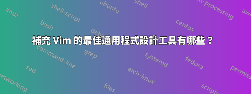補充 Vim 的最佳通用程式設計工具有哪些?
