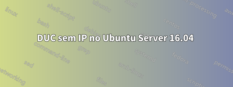 DUC sem IP no Ubuntu Server 16.04