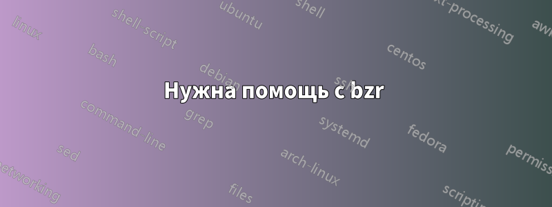 Нужна помощь с bzr