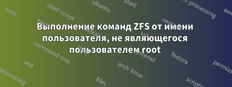 Выполнение команд ZFS от имени пользователя, не являющегося пользователем root