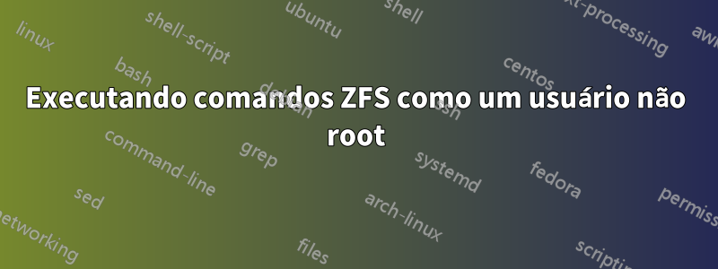 Executando comandos ZFS como um usuário não root