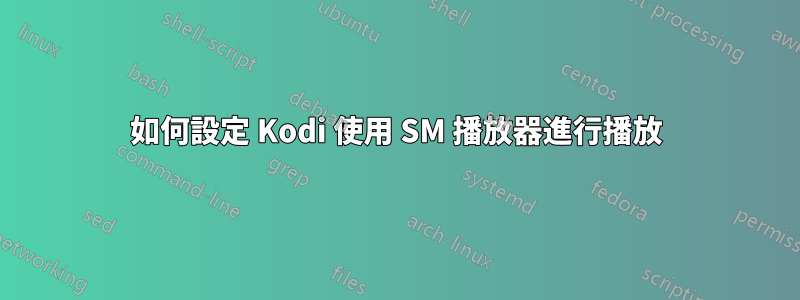 如何設定 Kodi 使用 SM 播放器進行播放