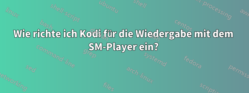 Wie richte ich Kodi für die Wiedergabe mit dem SM-Player ein?