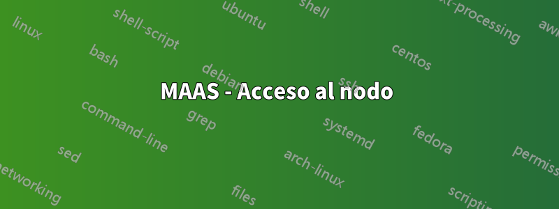 MAAS - Acceso al nodo