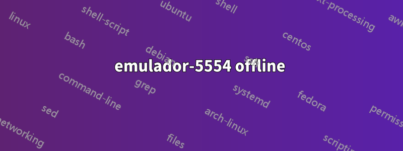 emulador-5554 offline