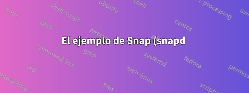 El ejemplo de Snap (snapd) hola mundo no funciona (¿no se encontró la ruta?)