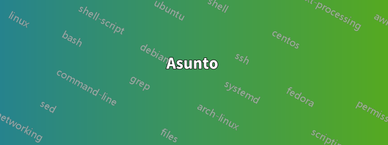 Asunto