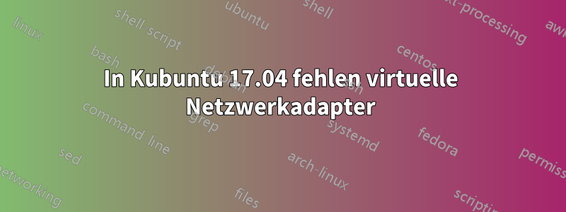 In Kubuntu 17.04 fehlen virtuelle Netzwerkadapter