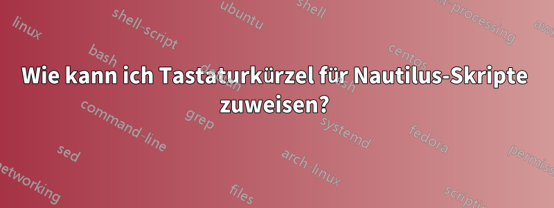 Wie kann ich Tastaturkürzel für Nautilus-Skripte zuweisen?