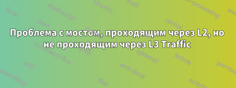 Проблема с мостом, проходящим через L2, но не проходящим через L3 Traffic