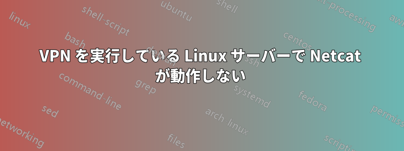 VPN を実行している Linux サーバーで Netcat が動作しない