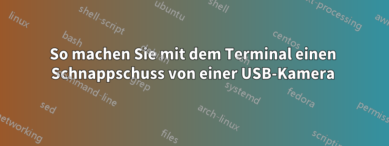 So machen Sie mit dem Terminal einen Schnappschuss von einer USB-Kamera