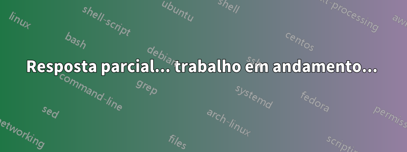 Resposta parcial... trabalho em andamento...