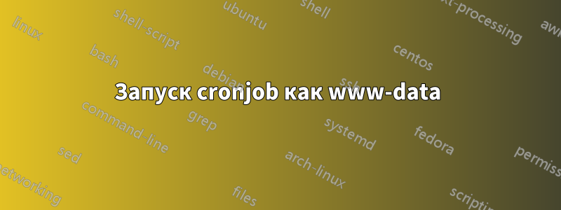 Запуск cronjob как www-data