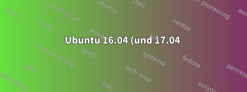 Ubuntu 16.04 (und 17.04) friert zufällig ein