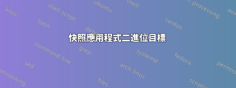 快照應用程式二進位目標