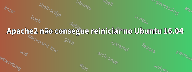 Apache2 não consegue reiniciar no Ubuntu 16.04