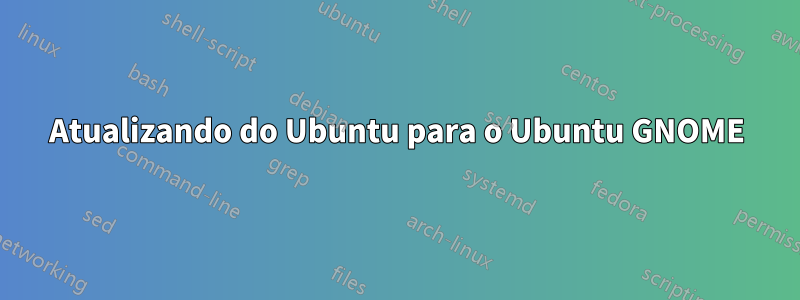 Atualizando do Ubuntu para o Ubuntu GNOME