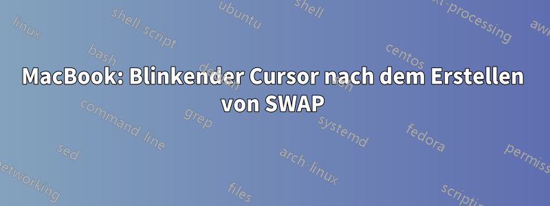 MacBook: Blinkender Cursor nach dem Erstellen von SWAP