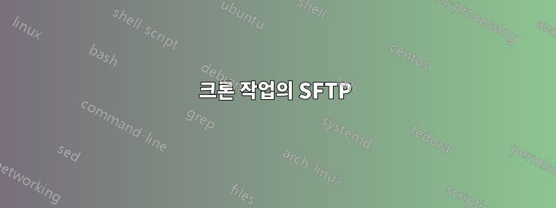 크론 작업의 SFTP