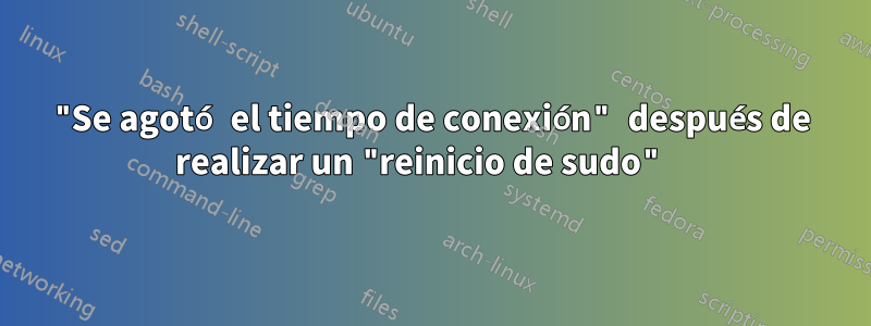 "Se agotó el tiempo de conexión" después de realizar un "reinicio de sudo" 