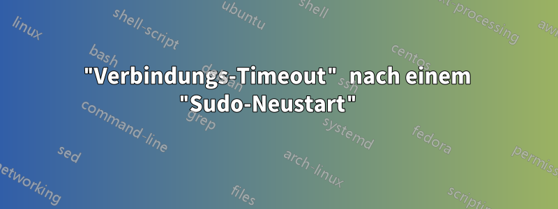 "Verbindungs-Timeout" nach einem "Sudo-Neustart" 