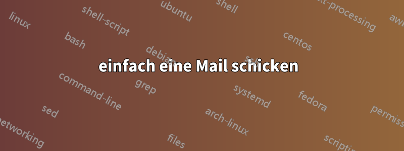 einfach eine Mail schicken 