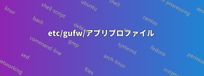 etc/gufw/アプリプロファイル