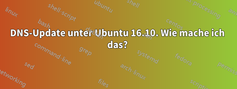 DNS-Update unter Ubuntu 16.10. Wie mache ich das?