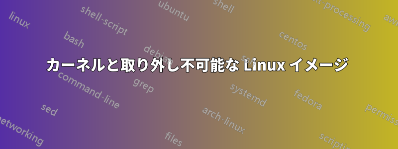 カーネルと取り外し不可能な Linux イメージ