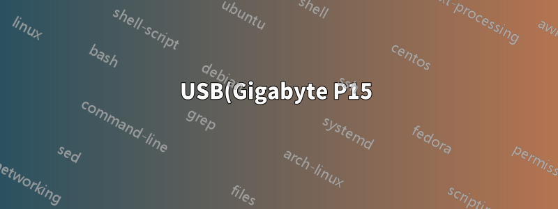 USB(Gigabyte P15)에서 Ubuntu 설치 정지