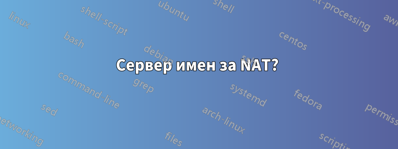 Сервер имен за NAT?