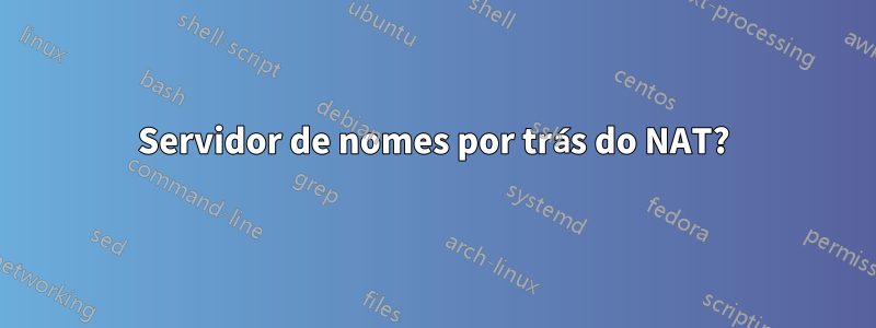 Servidor de nomes por trás do NAT?