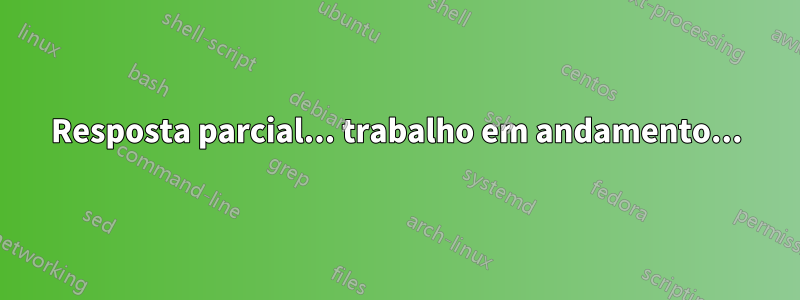 Resposta parcial... trabalho em andamento...