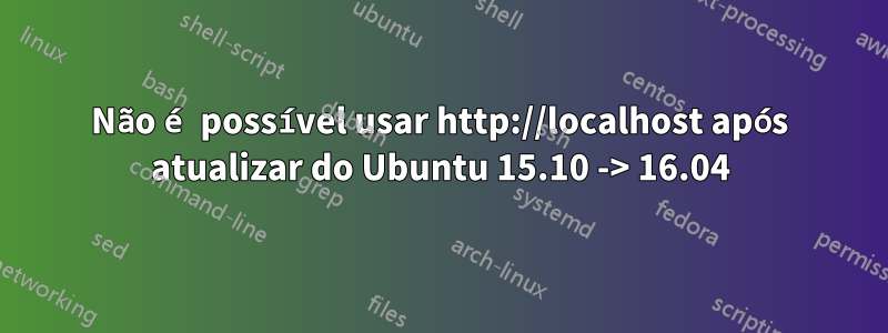 Não é possível usar http://localhost após atualizar do Ubuntu 15.10 -> 16.04