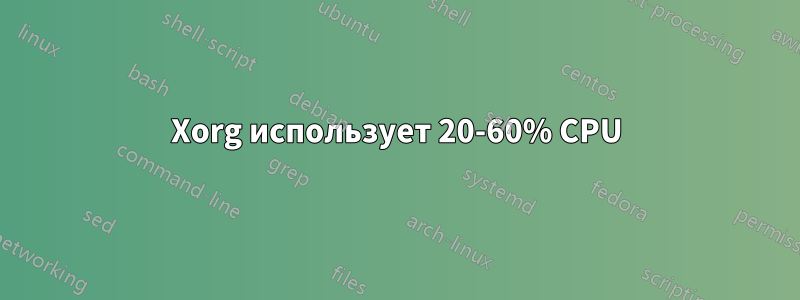 Xorg использует 20-60% CPU
