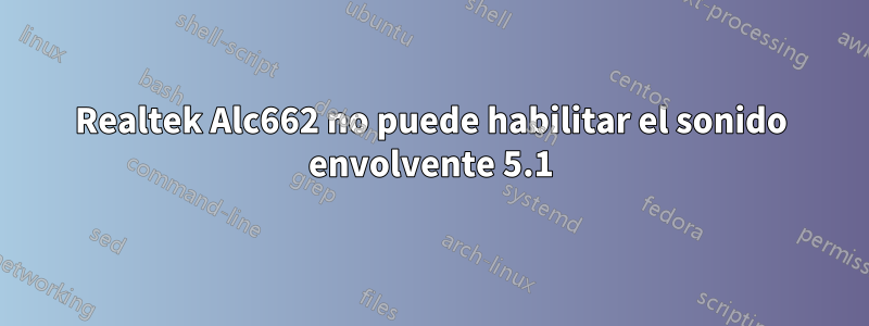 Realtek Alc662 no puede habilitar el sonido envolvente 5.1