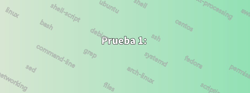 Prueba 1: