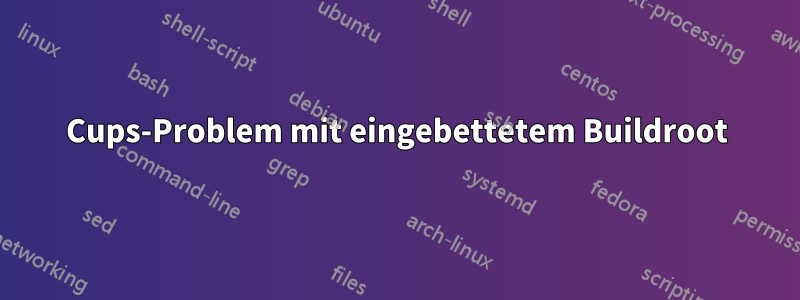 Cups-Problem mit eingebettetem Buildroot