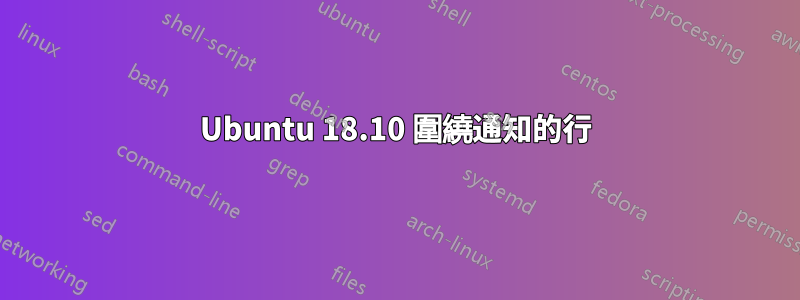 Ubuntu 18.10 圍繞通知的行