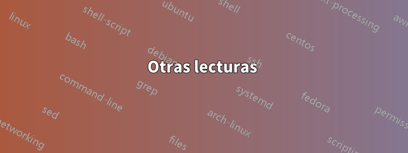Otras lecturas
