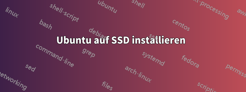 Ubuntu auf SSD installieren 