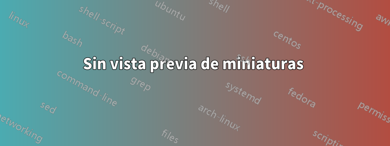 Sin vista previa de miniaturas