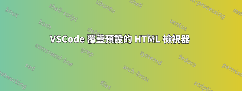 VSCode 覆蓋預設的 HTML 檢視器