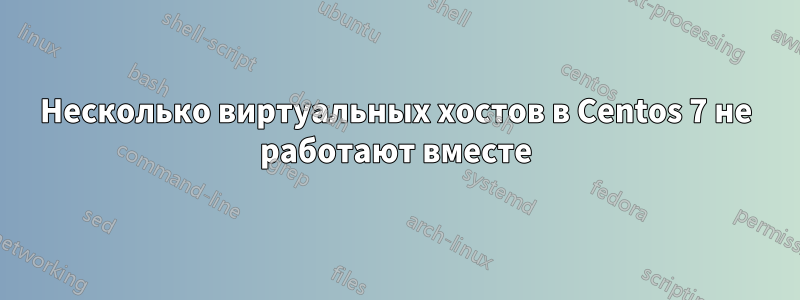 Несколько виртуальных хостов в Centos 7 не работают вместе