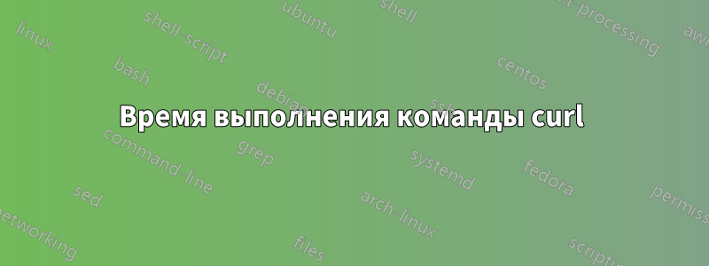 Время выполнения команды curl