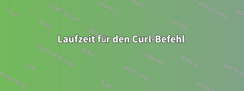 Laufzeit für den Curl-Befehl