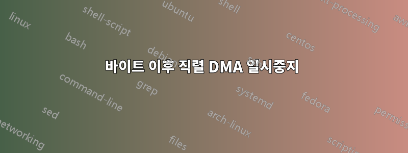 2048바이트 이후 직렬 DMA 일시중지