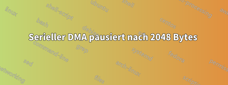 Serieller DMA pausiert nach 2048 Bytes