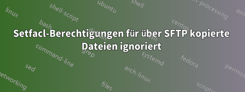 Setfacl-Berechtigungen für über SFTP kopierte Dateien ignoriert